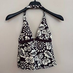 Y2K Brown Floral Tankini